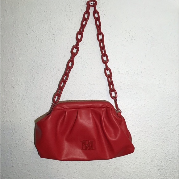 Badgley mischka red vintage shoulder bag - Picture 1 of 5